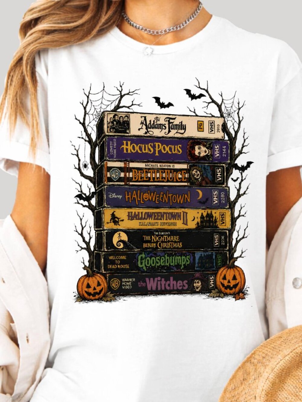 Halloween VHS Shirt, Retro Spooky Season Tee, Funny Halloween Movies T shirt